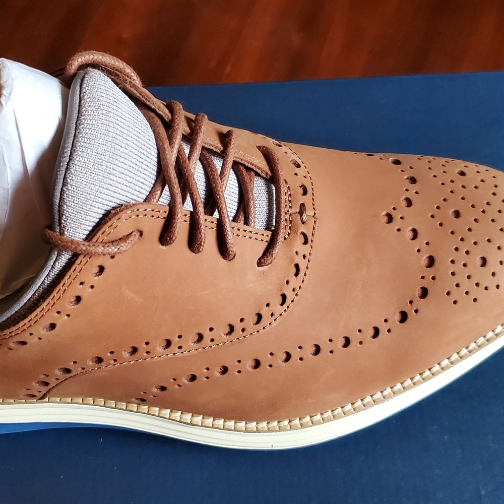Cole Haan Tan Brogue Oxfords